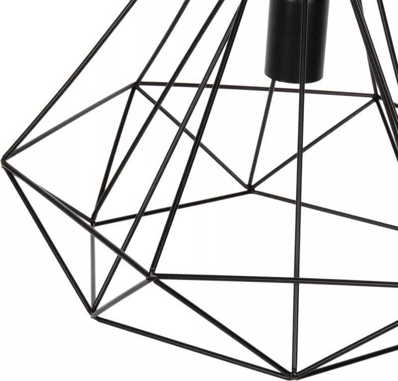 Llampë varëse tavani, FH4041, 3-drita, metal i zi, 25x22x123Hcm