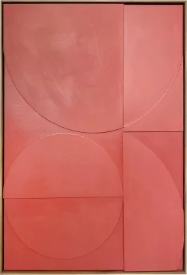 Pikturë dekorative HARMONY me kornizë, kanavacë portokalli, 82.6x4.3x122.6cm