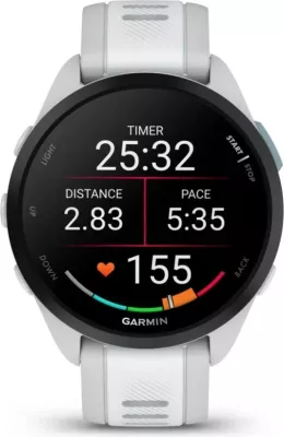 Smartwatch Garmin Forerunner 165, 1.2" AMOLED, GPS, Silver