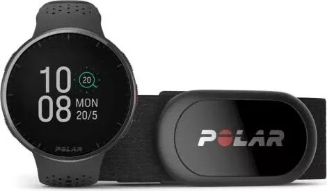 Smartwatch Polar Pacer PRO M/L ngjyrë zezë gri