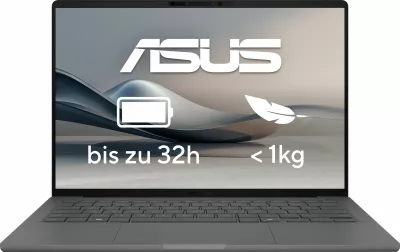 Laptop ASUS Zenbook A14 Snapdragon X Elite 32GB 1TB SSD Win11 gri