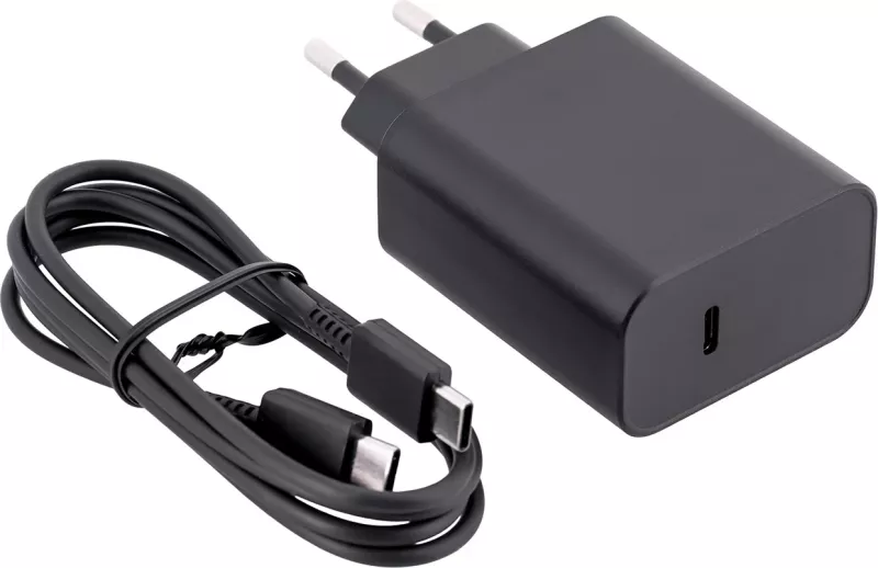 Karikues wireless Samsung GP-PWU024WIABW, për smartwatch, celular, kufje, 15W, USB Type-C, zi/argjendtë