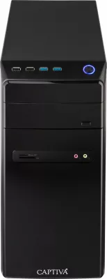 Kompjuter Captiva Power Starter PC R64-145, Ryzen 5 5600G, 32GB RAM, 1TB SSD, e zezë