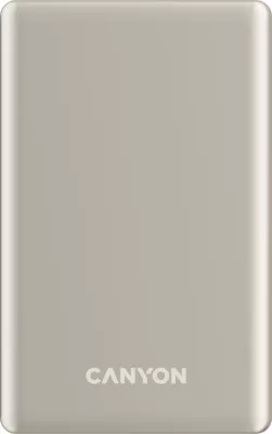 Power bank CANYON OnPower 505 5000 mAh PD 20W MagSafe magnetik ultra i hollë, beige