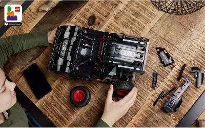 Set ndërtimi LEGO Audi RS Q e-tron, 10 vjet, Plastikë, 914 pjesë, 1.86 kg