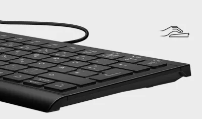 Tastierë KeySonic KSK-5010ELC, me kabllo, LED, QWERTZ, e zezë