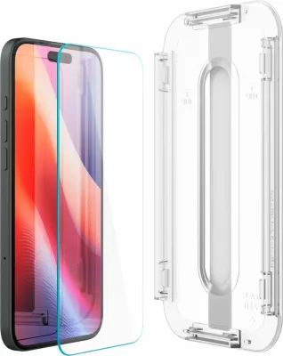 Mbështjellës xhami Spigen Glas.tR EZ Fit për iPhone 15/16, transparent, 1 copë
