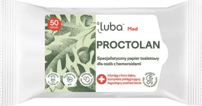 Letra të lagura për hemorroide Luba Med Proctolan, 50 copë