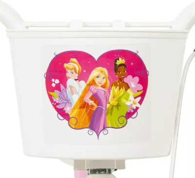Biçikletë fëmijësh HUFFY Disney PRINCESS 12" 22414W, e purpurt, me 4 rrota