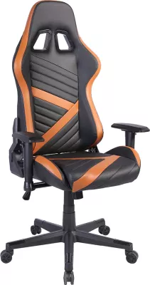 Karrige gaming Dyskord, ngjyrë e zezë-kamel, 50x74x137