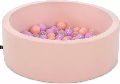 Pishinë me topa për fëmijë, ngjyrë rozë, Bubble Pops v4, Evila Originals