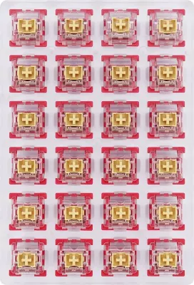 Switch Redragon Bullet-F A113, tactile (ekuivalent MX Blue), set 24 copë, kuqe