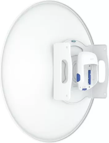Antena Ubiquiti UISP Dish, 30 dBi, 5.15 - 6.875 GHz, Polarizim i dyfishtë, IPX6, Alumini, Bardhë