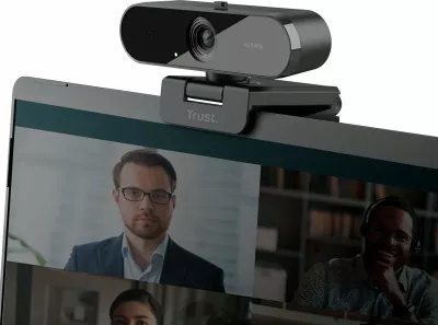 Webkamerë Trust TW-200 (24734) Full HD 1080p 30fps, USB, me mikrofon mono dhe kapak privatësie, e zezë