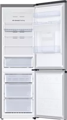 Frigorifer kombinuar Samsung RB34C652ESA/EF 385 L, klasa E, me dispenser uji, Metal Graphite