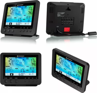 Stacion moti Bresser Wetter Center 5-in-1, WLAN, sensorë profesional, ekran me ngjyra
