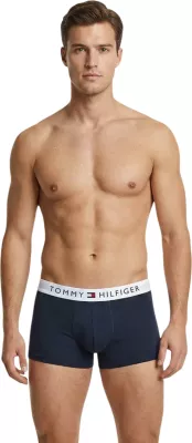 Të brendshme për meshkuj Tommy Hilfiger 3P Trunk WB UM0UM03908, të zeza/blu [Madhësia: S]