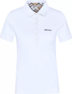 Maicë polo për femra Barbour Portsdown LML0634, e bardhë [Madhësia: 10]