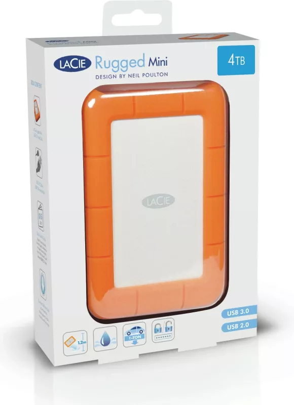 SSD LaCie Rugged 2TB USB-C portokalli