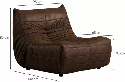 Karrige Wing, ngjyrë kafe, Atelier del Sofa, Bocek