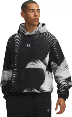 Duks me kapuç me zinxhir për meshkuj Under Armour UA Icon Fleece Printed, i zi [Madhësia: S]