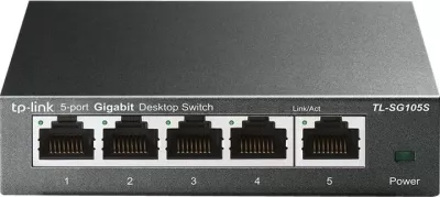 Switch, TP-Link, TL-SG105S, 5 porte Gigabit 10/100/1000 Mbps, desktop, i zi
