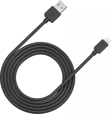 Kabllo USB CANYON CFI-1 Lightning (8-pin) në USB-A, 1 m, 5W, e zezë