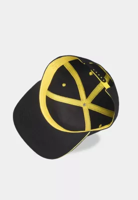 Kapelë snapback Difuzed Pokémon Angry Pika, pambuk twill, e zezë/verdhe