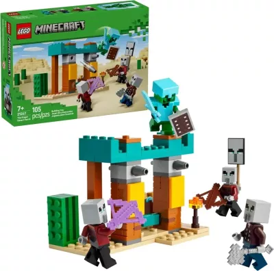 Set LEGO Minecraft 21267 The Illager Desert Patrol