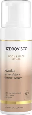 Shkumë vetë-ngjyrosëse për trup dhe fytyrë UZDROVISCO Body & Face Ritual për femra, 150ml