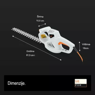 Gërshërë elektrike për gardh VONHAUS 2515205 450W teh 41 cm kabllo 6 m bardhë/portokalli