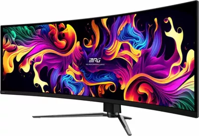 Monitor gaming MSI MPG 491CQPX QD-OLED 49\" DQHD 5120x1440 240Hz i lakuar, zi