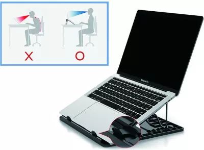 Mbajtëse ftohëse Conceptronic ERGO 15.6 inç, e zezë