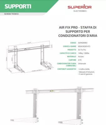 Mbajtës universal për kondicioner Superior AirFix Pro 140kg