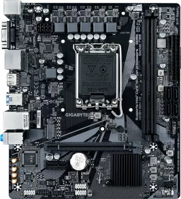 Pllakë amë Gigabyte H610M S2H V2 Micro-ATX, DDR5, 2x DIMM, M.2 NVMe, HDMI/DP/VGA