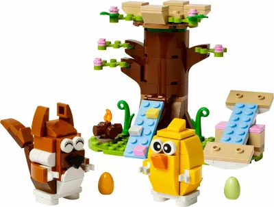 Set ndërtimi LEGO 40709 Spring Animal Playground, 172 pjesë, shumëngjyrësh