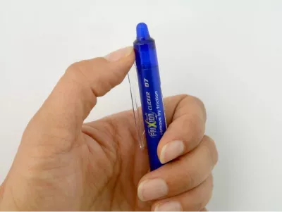 stilolaps me xhel, Pilot, FriXion Clicker BLRT-FR7-R, 0.7 mm, i fshirshëm me fërkim, i kuq