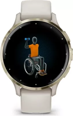 Smartwatch Garmin Venu 3S, 41 mm, AMOLED, Gold, Ivory
