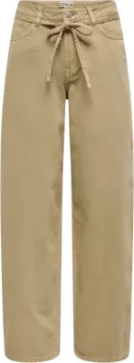 Pantallona xhinse Only ONLGIANNA-SILLA 15372521 për femra, bezhë e çelët [Madhësia: W27 L32]
