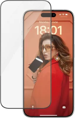 Mbrojtës ekrani PanzerGlass për iPhone 15 Pro, transparent