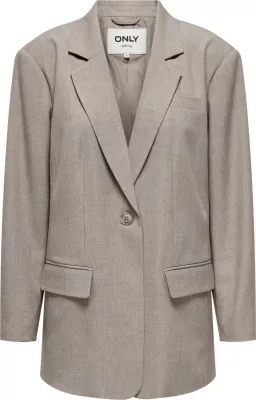 Blejzer për femra Only Onllinda Ls Boyfr Mel 15328158, taupe