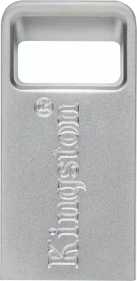 USB Kingston DataTraveler Micro 256GB, USB 3.2, metal, silver