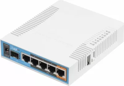 Ruter MIKROTIK hAP ac RB962UiGS-5HacT2HnT, AC1750 dual-band, 5x Gigabit LAN, SFP, USB, PoE, i bardhë