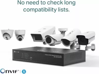 Regjistrues video rrjeti (NVR) TP-LINK VIGI NVR1008H-8P, 8-kanal, PoE+, 4K HDMI, deri 10TB, i zi