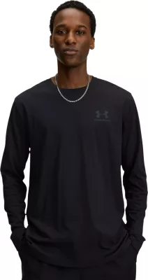 Maicë me mëngë të gjata Under Armour UA Sportstyle Left Chest LS 77-1329585 për meshkuj, e zezë [Madhësia: S]