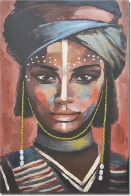 Pikturë dekorative Bandu, shumëngjyrëshe, kanavacë, dru, 60x90x3cm
