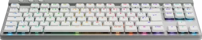 Tastierë mekanike Logitech G 920-012543, Wireless, RF Wireless + Bluetooth, RGB LED, e bardhë