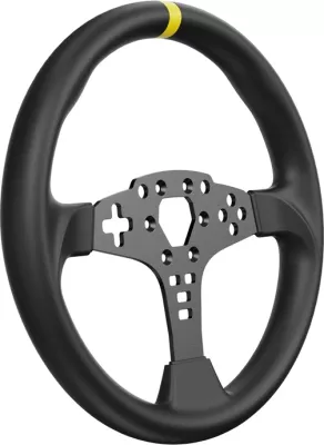 Rreth timoni gaming Moza Racing ES RS046, 12 inç, lëkurë mikrofibre, alumini, i zi