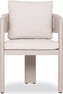 Karrige ngrënieje për jashtë BARON CD6482.04, alumin, litar sintetik, material Olefin, bezhë, 59x59x73.5H, set prej 2 copë