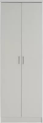 Dollap BAILEY FH337.05 2-dyer 3 rafte melamine, ngjyrë e bardhë, 60x43x181 cm